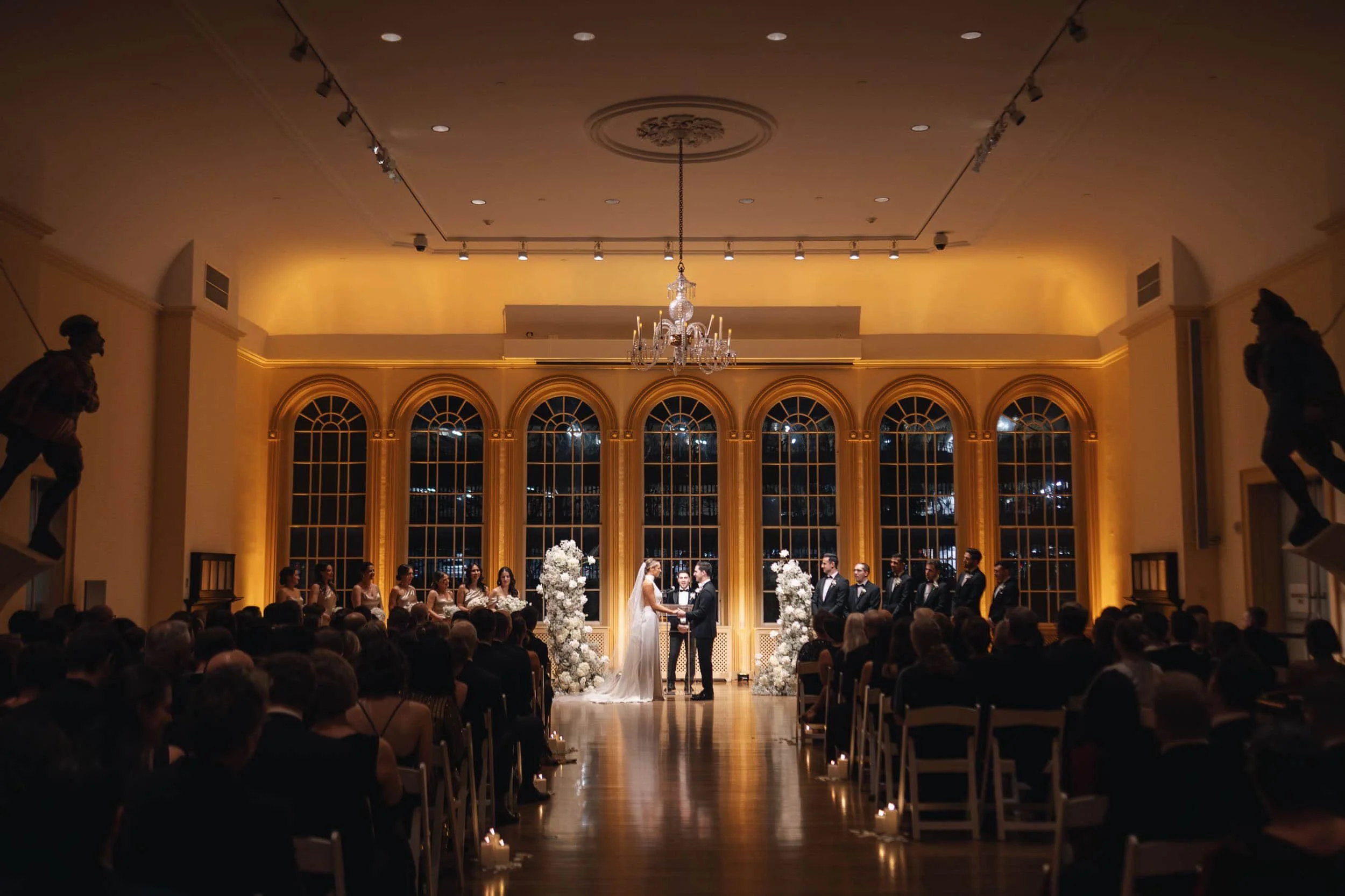NYE wedding ceremony at the Peabody Essex in Salem MA