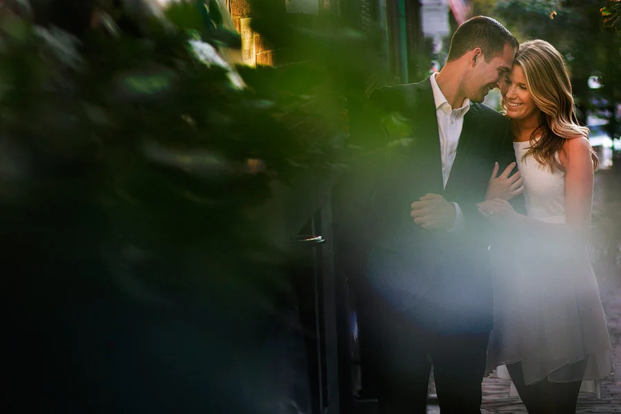 Acorn Street Engagement — documentary wedding photography