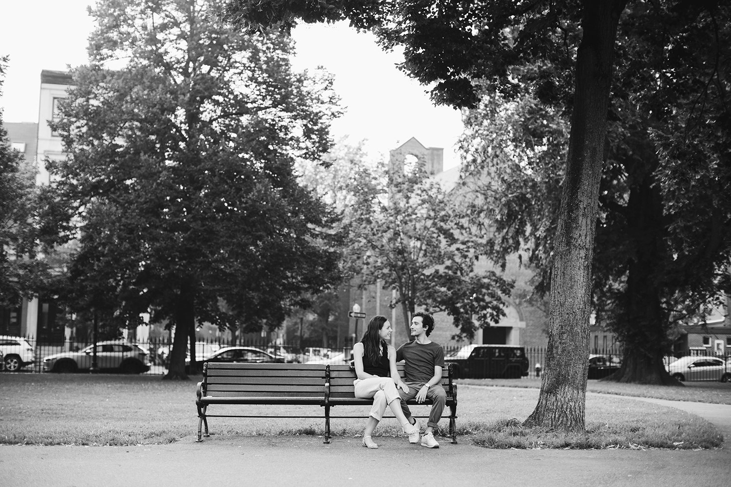 Candid wedding moment in Boston, MA
