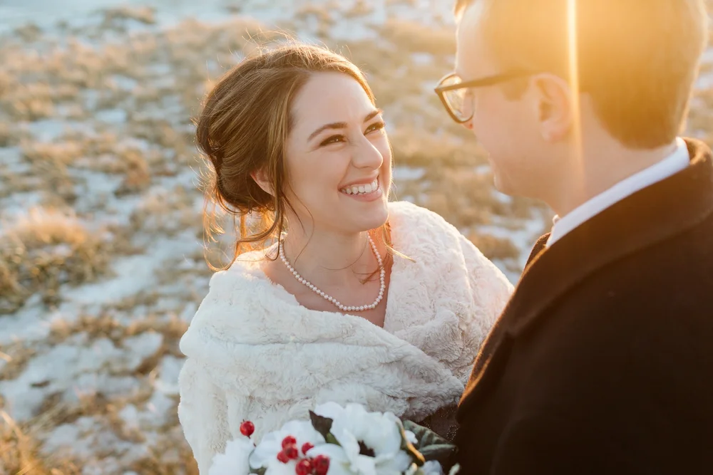 Candid wedding moment in Boston, MA