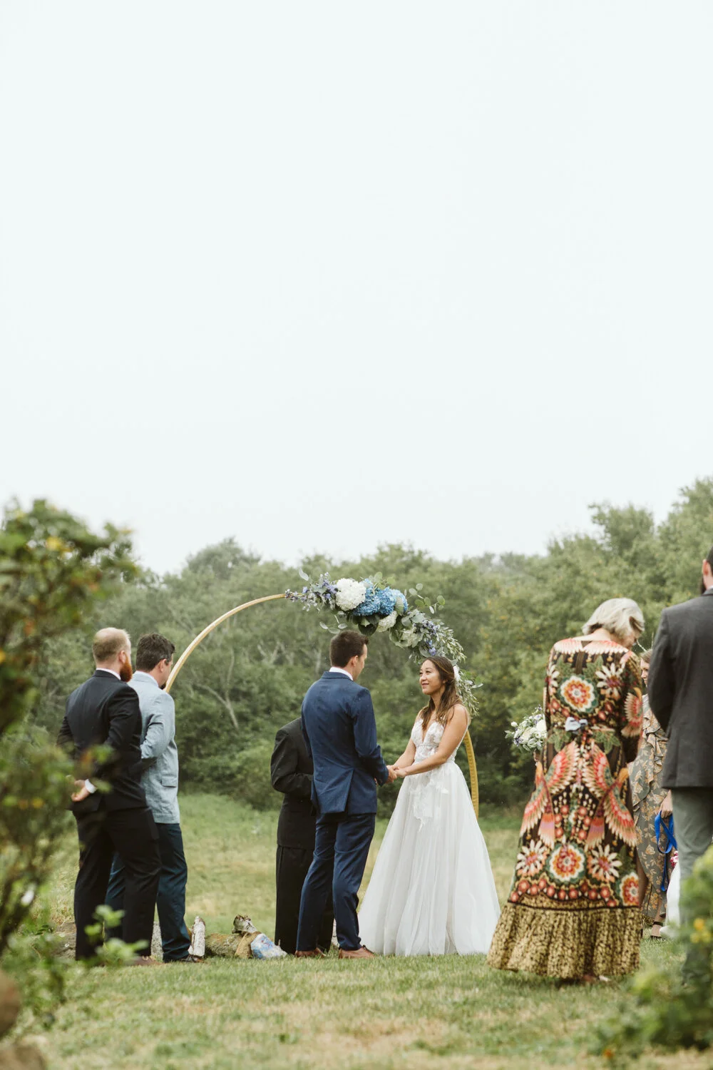 Block Island — candid wedding moment