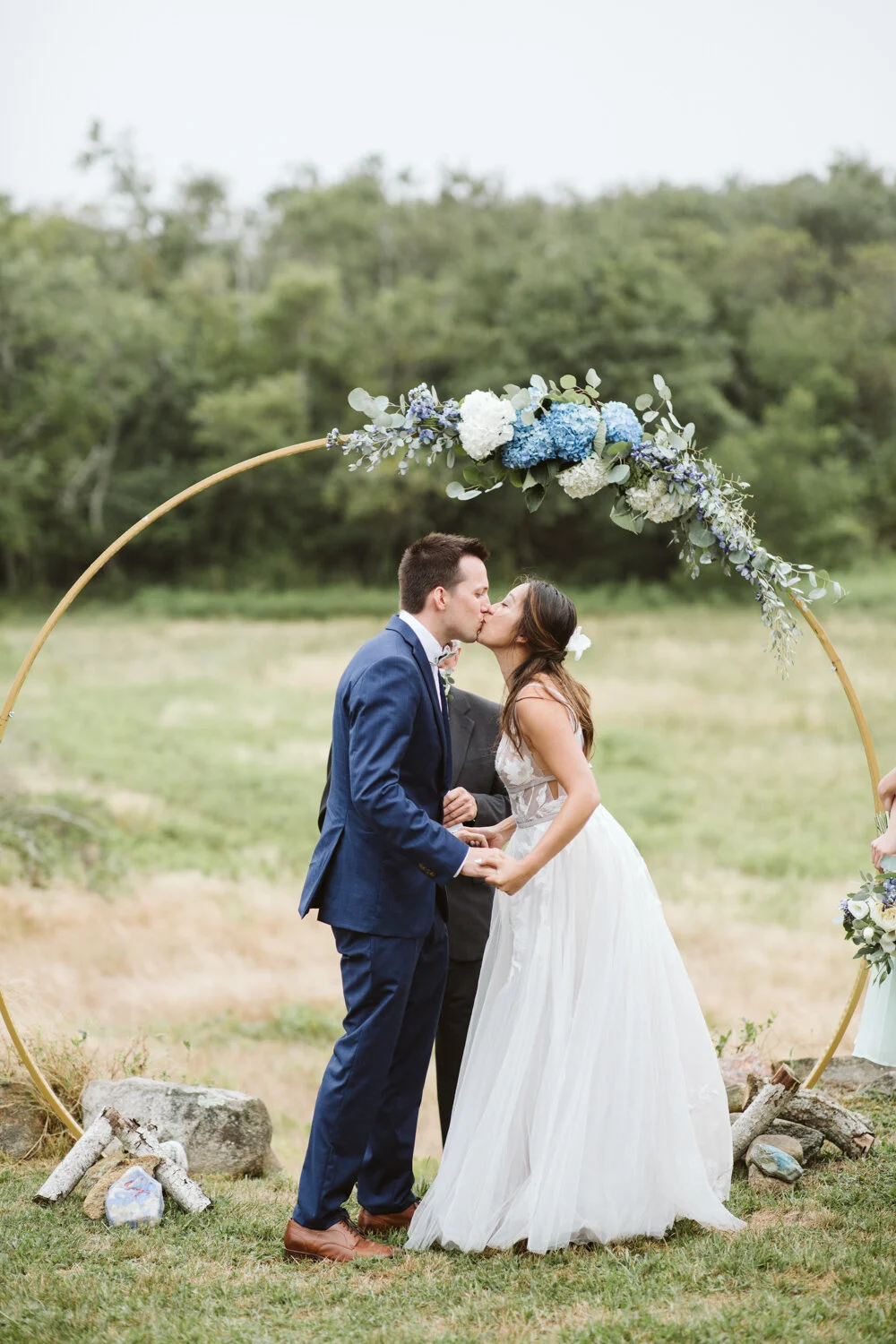 Block Island — candid wedding moment