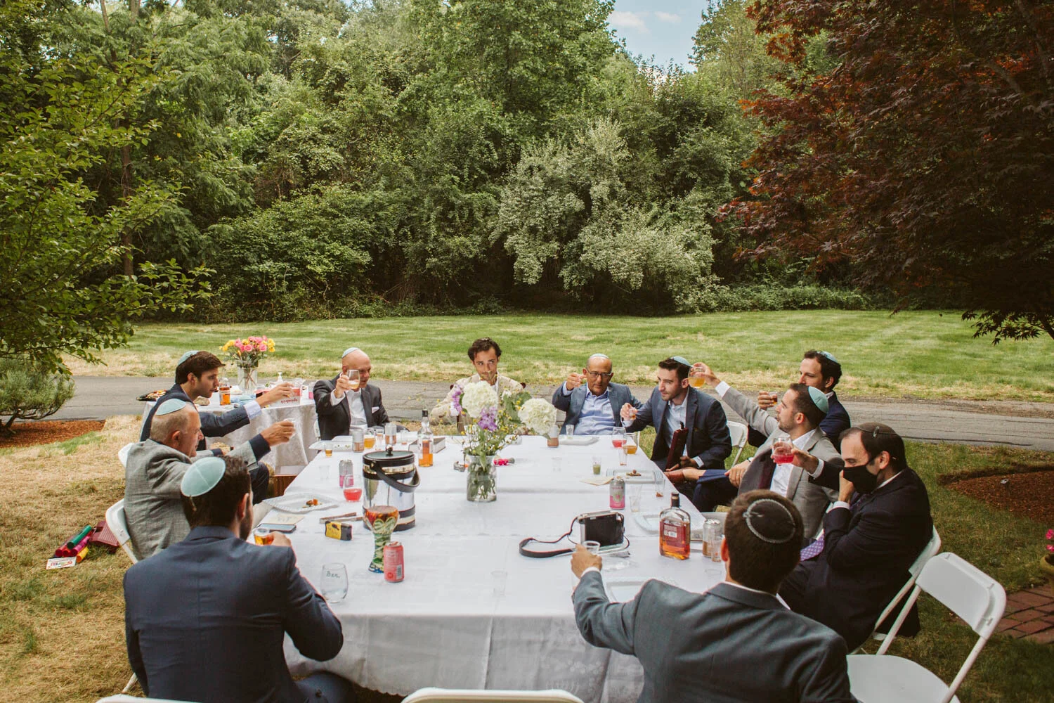 Boston Jewish Wedding Ceremony — candid wedding moment