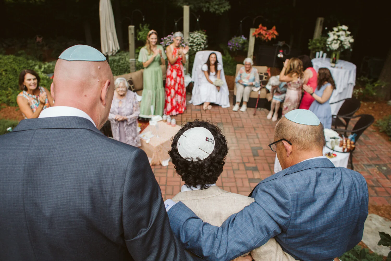 Boston Jewish Wedding Ceremony — candid wedding moment