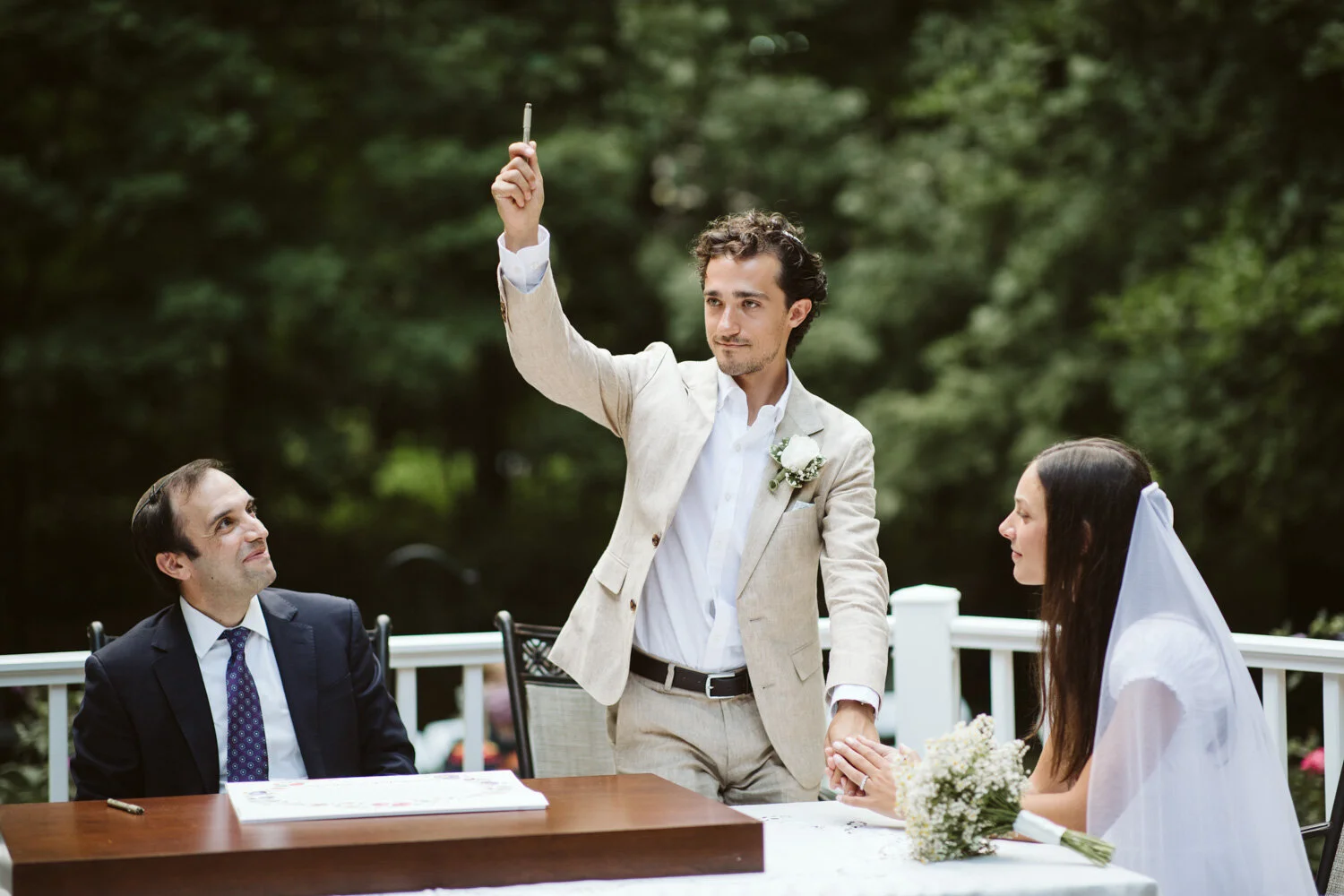 Boston Jewish Wedding Ceremony — wedding photograph