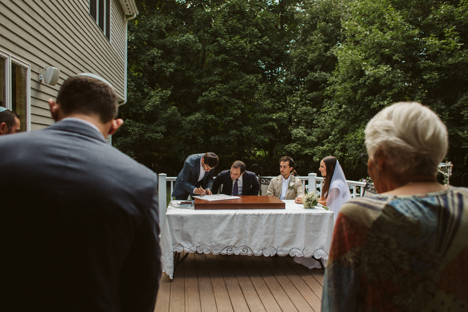 Boston Jewish Wedding Ceremony — documentary wedding photograph