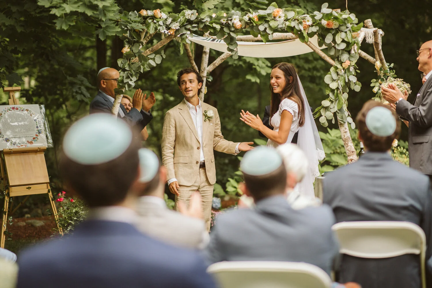 Boston Jewish Wedding Ceremony — wedding photography by Mark Davidson