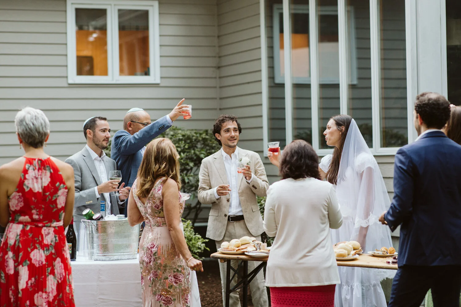 Boston Jewish Wedding Ceremony — candid wedding moment