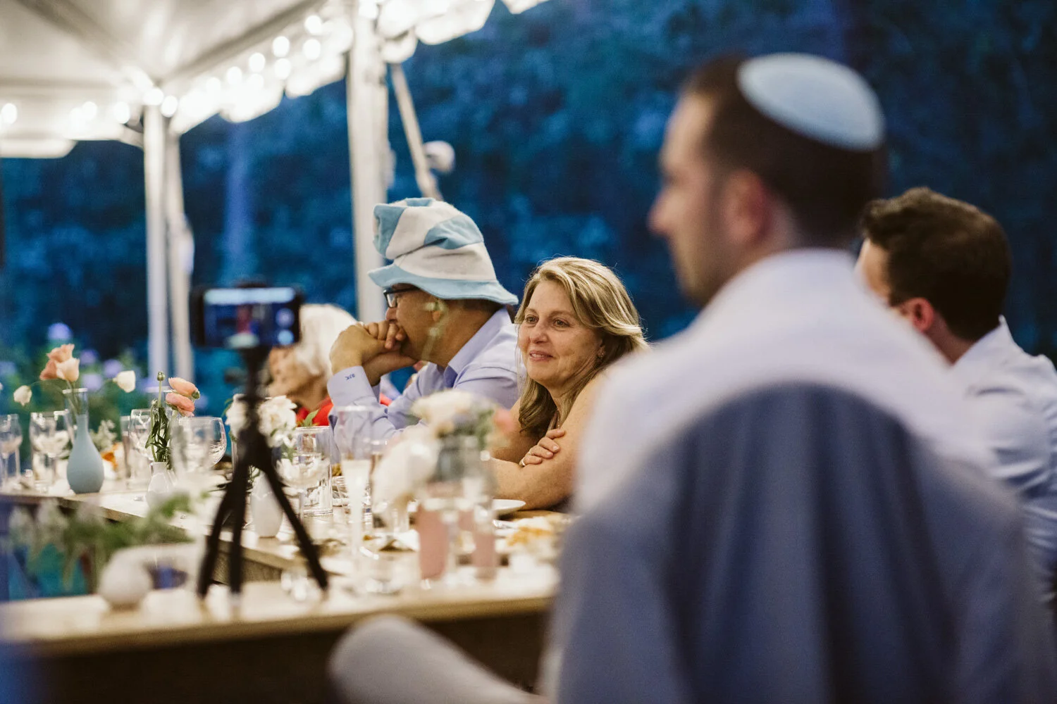 Boston Jewish Wedding Ceremony — candid wedding moment