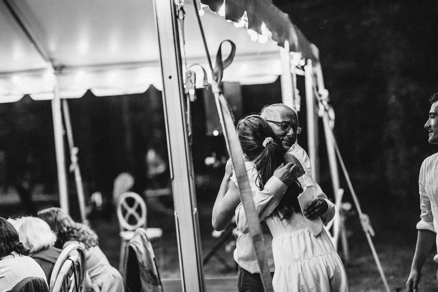 Boston Jewish Wedding Ceremony — candid wedding moment