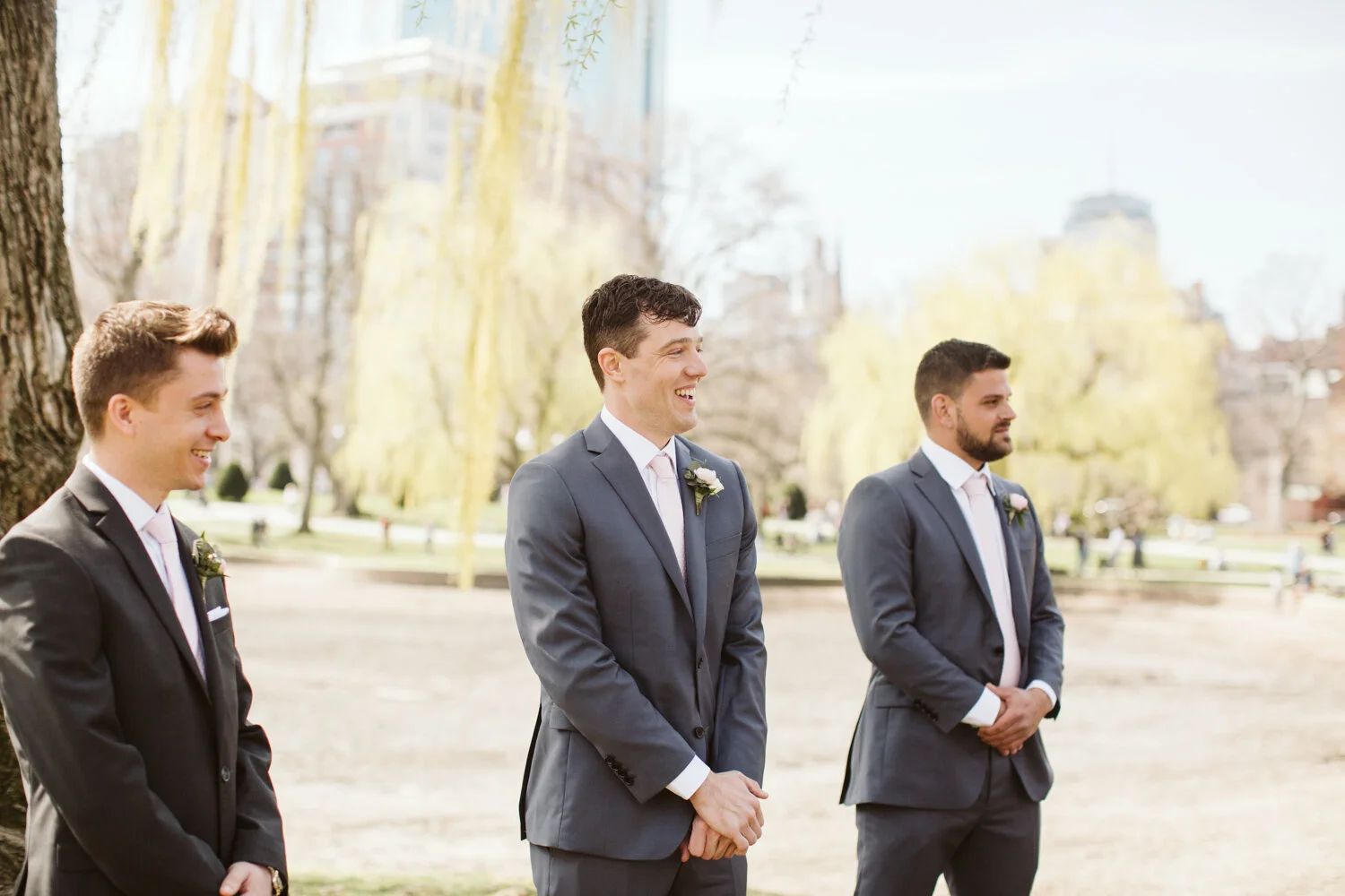 Experience the Elegance of a Boston Public Garden Wedding — candid wedding moment