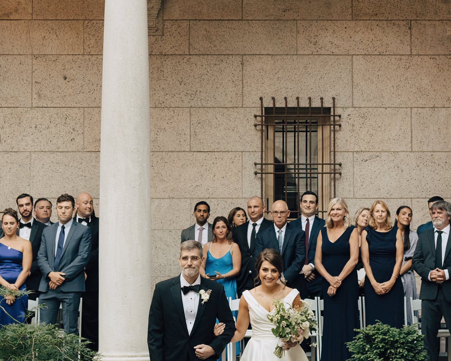 Boston Public Library Wedding 9 Boston Public Library Wedding — candid wedding moment
