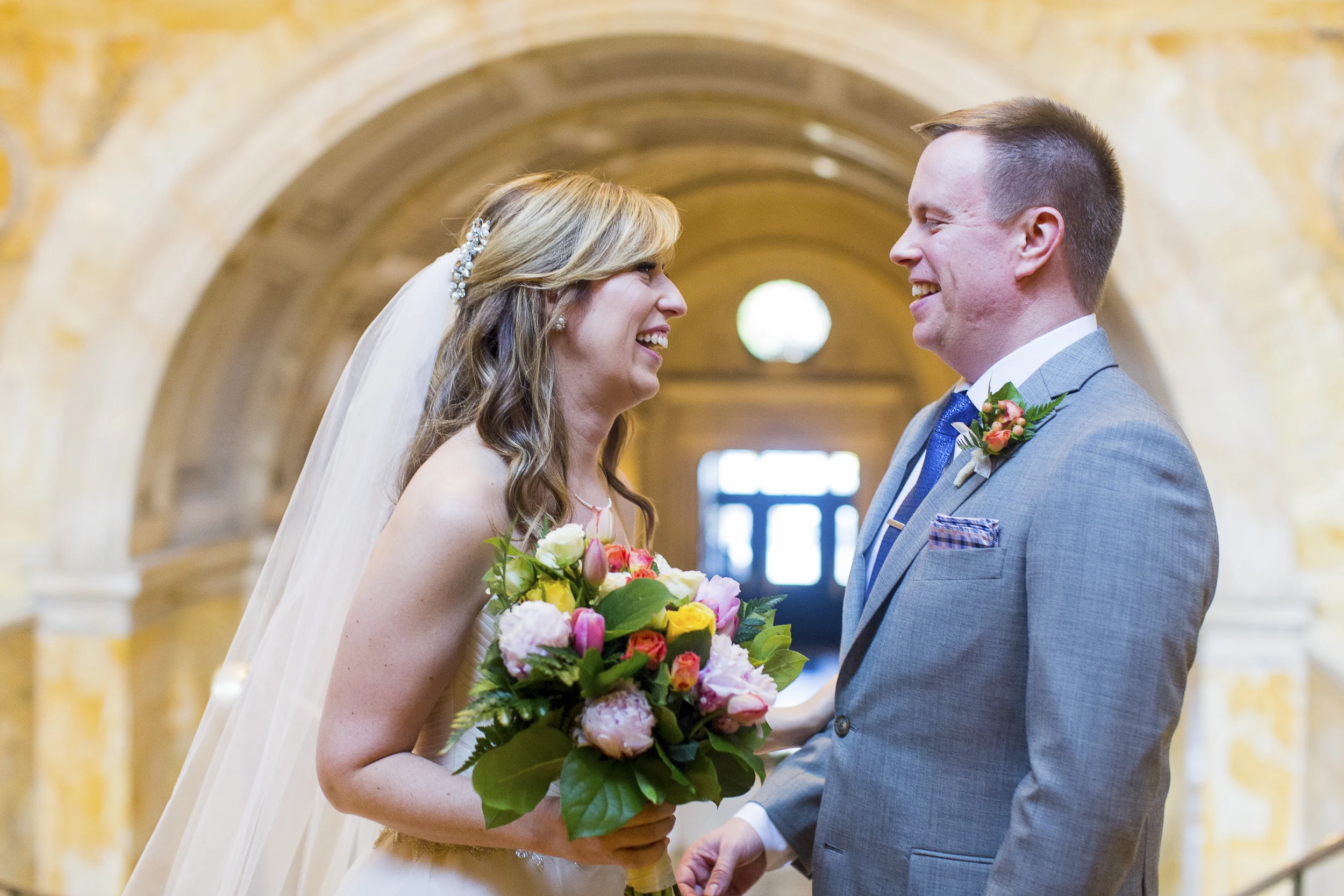 Boston Public Library — wedding photograph