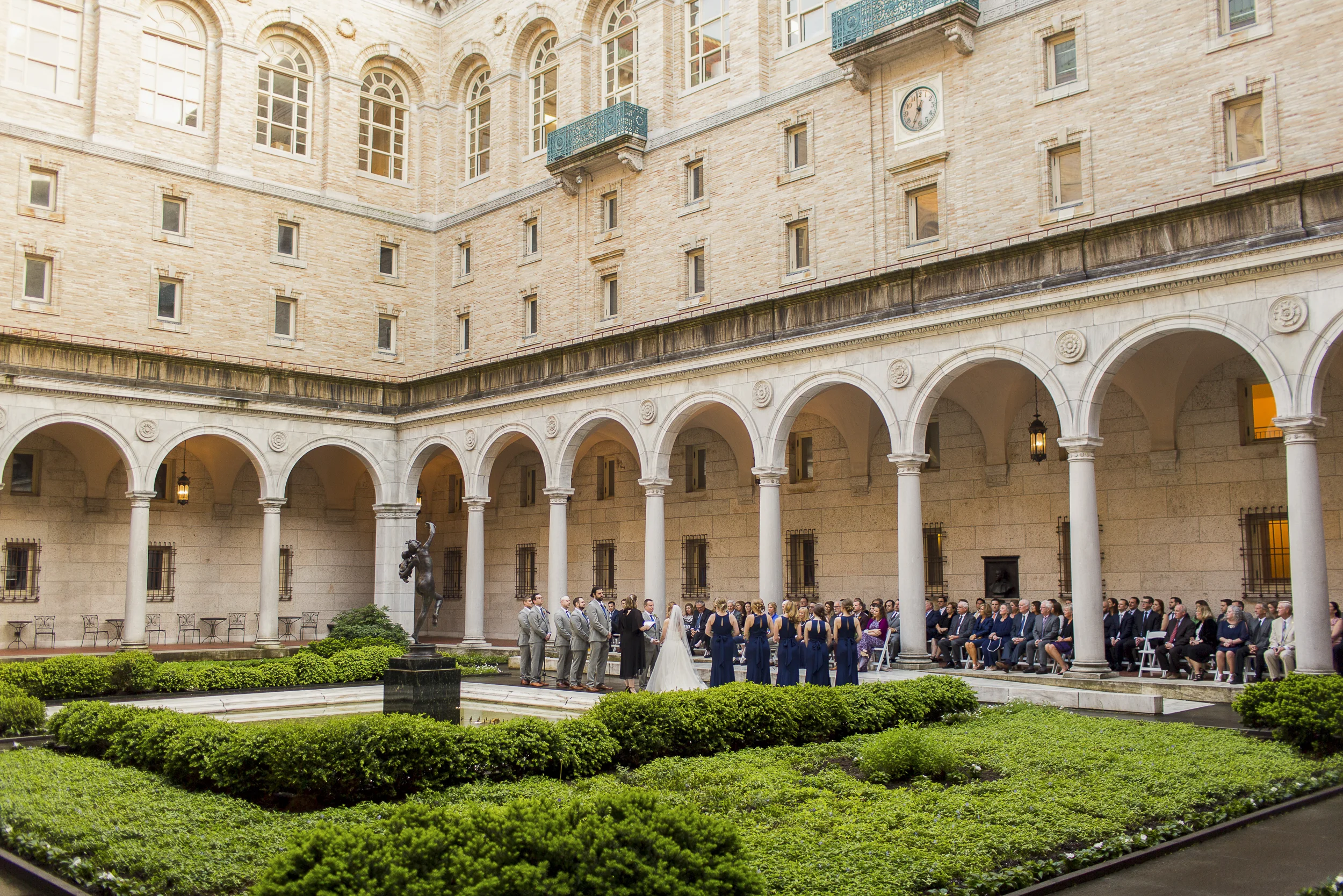 Boston Public Library — wedding day photograph