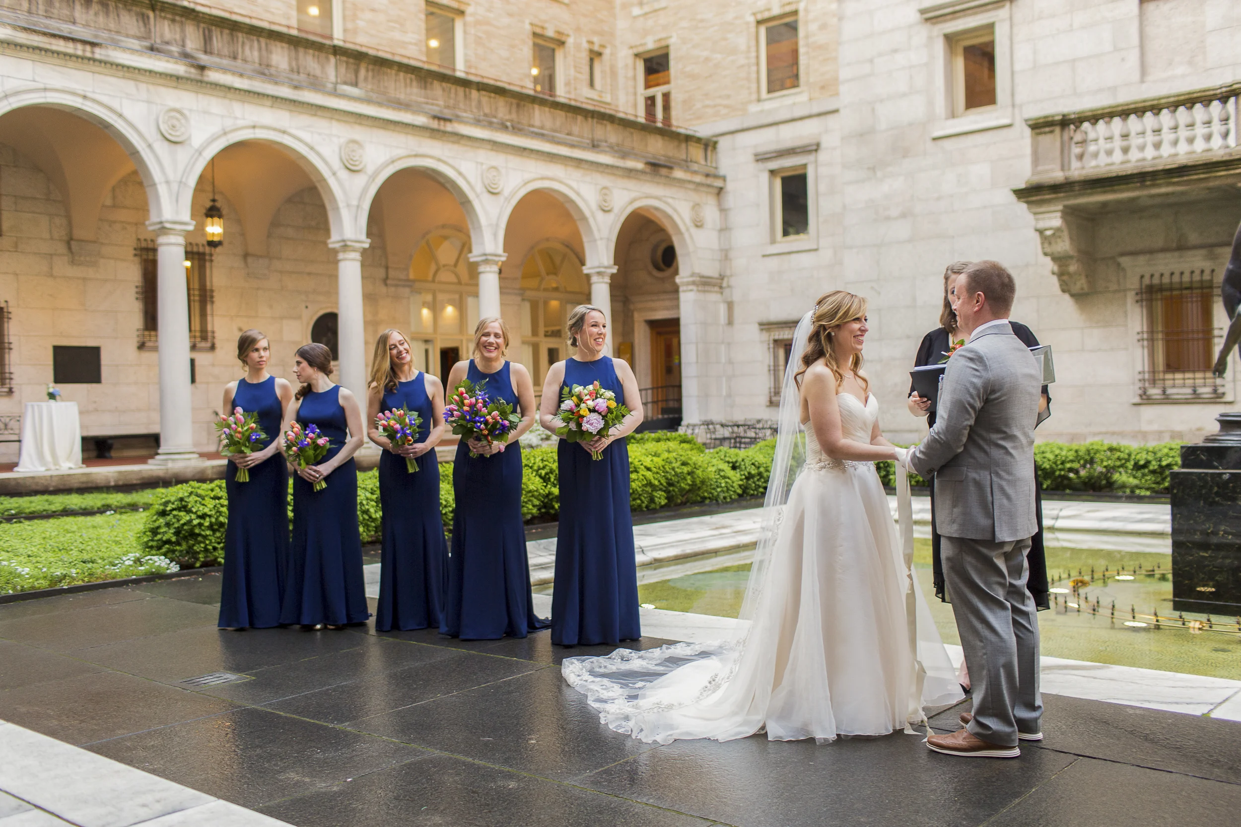 Boston Public Library — documentary wedding photography