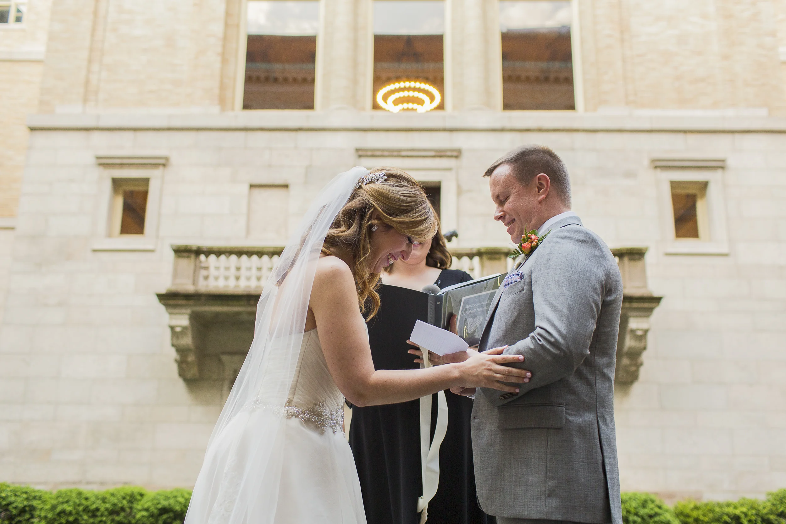 Boston Public Library — wedding photograph