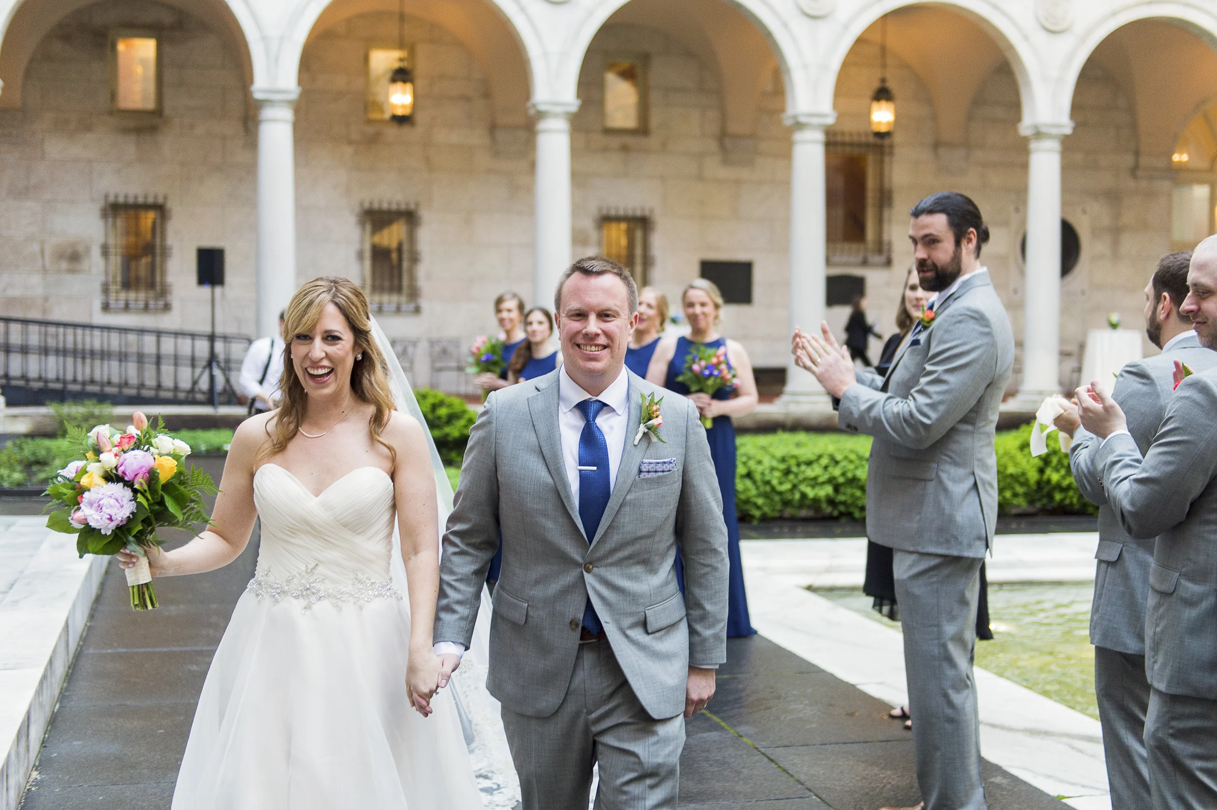 Boston Public Library — documentary wedding photograph