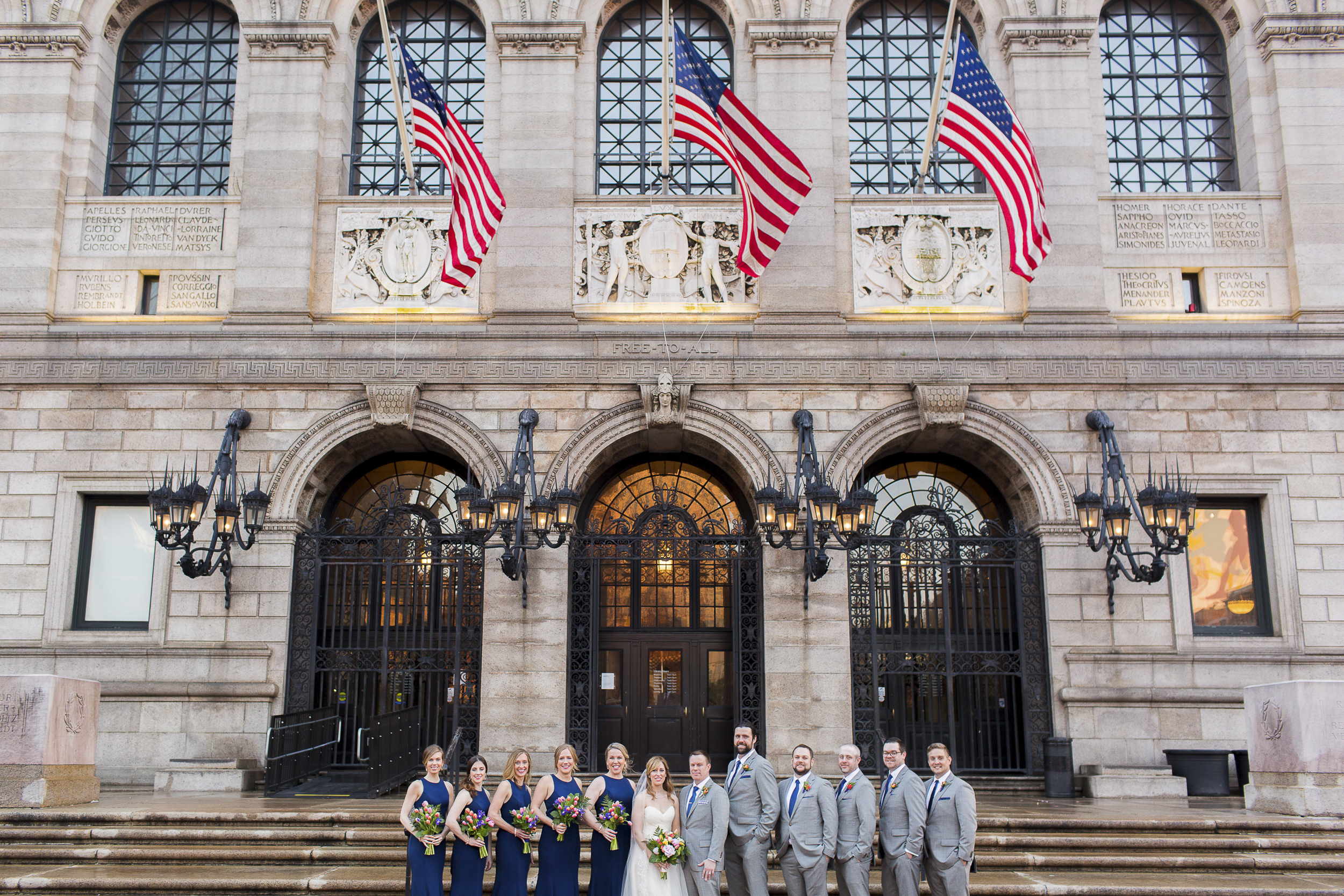 Boston Public Library — wedding photography by Mark Davidson