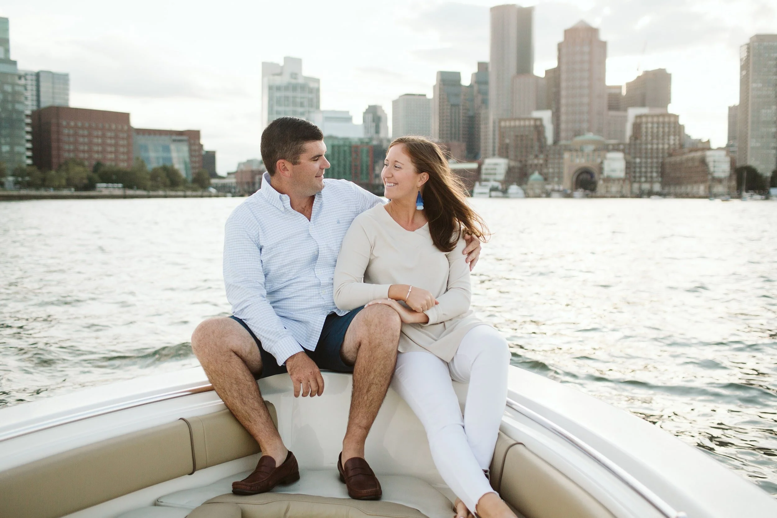Boston Waterfront Engagement — documentary wedding photograph