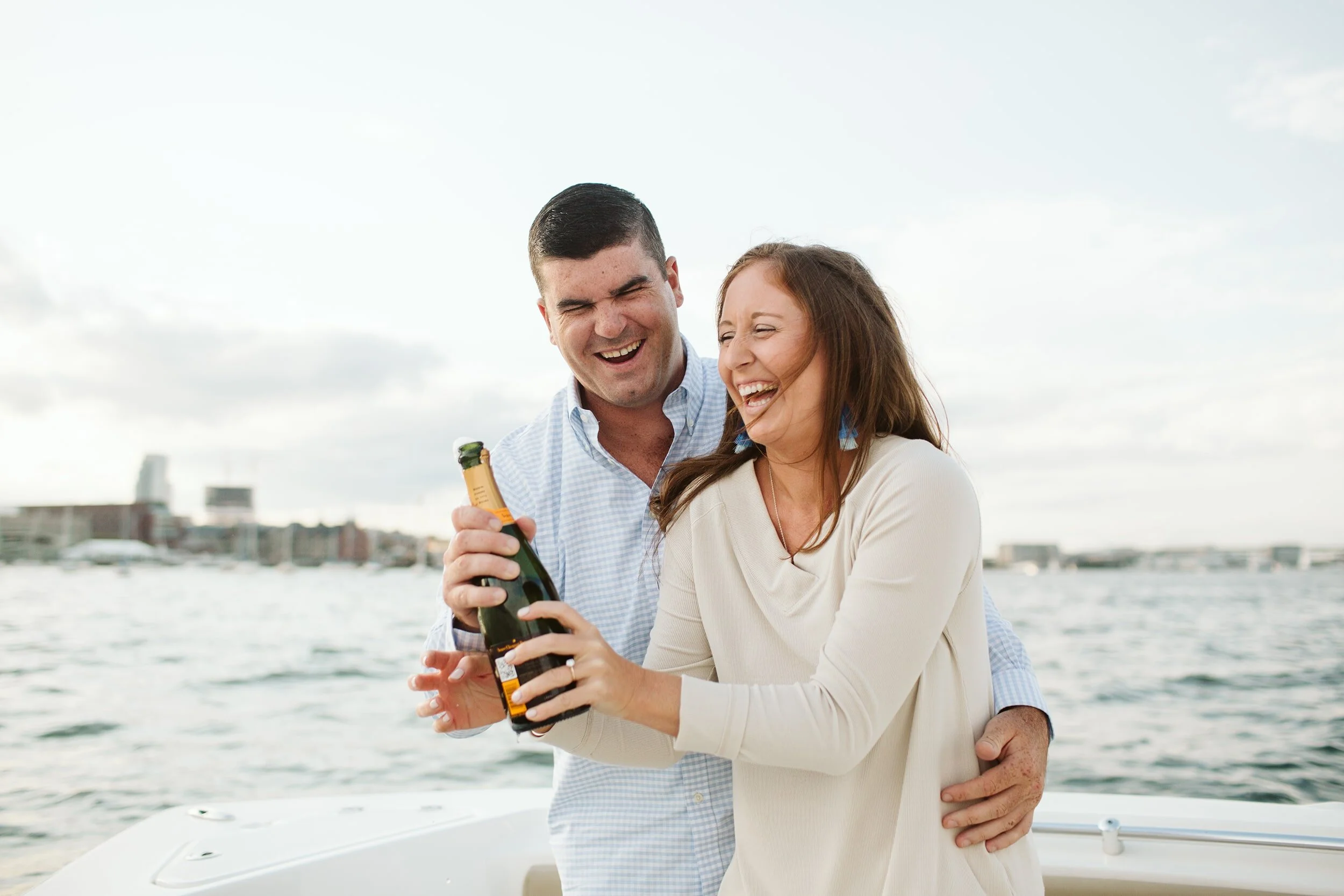 Boston Waterfront Engagement — wedding photography by Mark Davidson