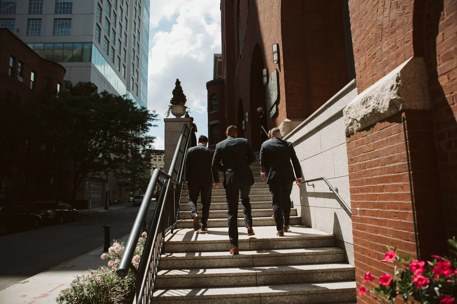Boston Wedding Ceremony at St. Cecilia — wedding photography by Mark Davidson