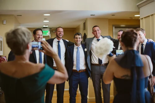 Boston Wedding Ceremony at St. Cecilia — candid wedding moment