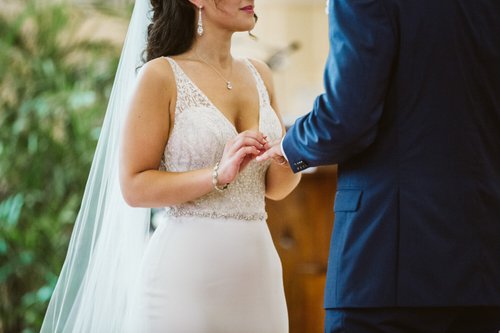 Boston Wedding Ceremony at St. Cecilia — documentary wedding photograph