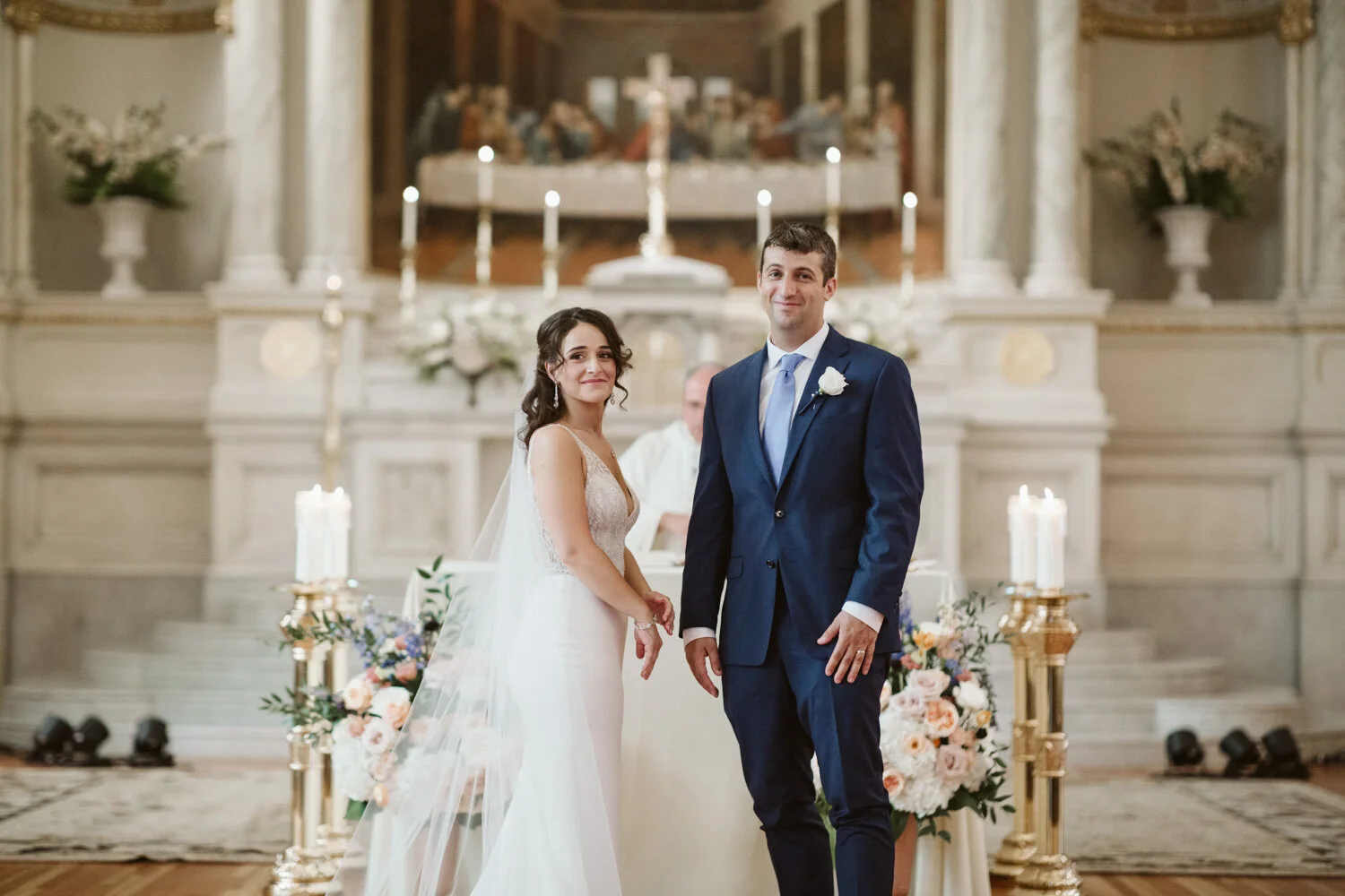 Boston Wedding Ceremony at St. Cecilia — wedding photograph