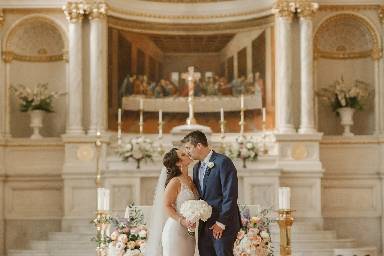 Boston Wedding Ceremony at St. Cecilia — documentary wedding photography
