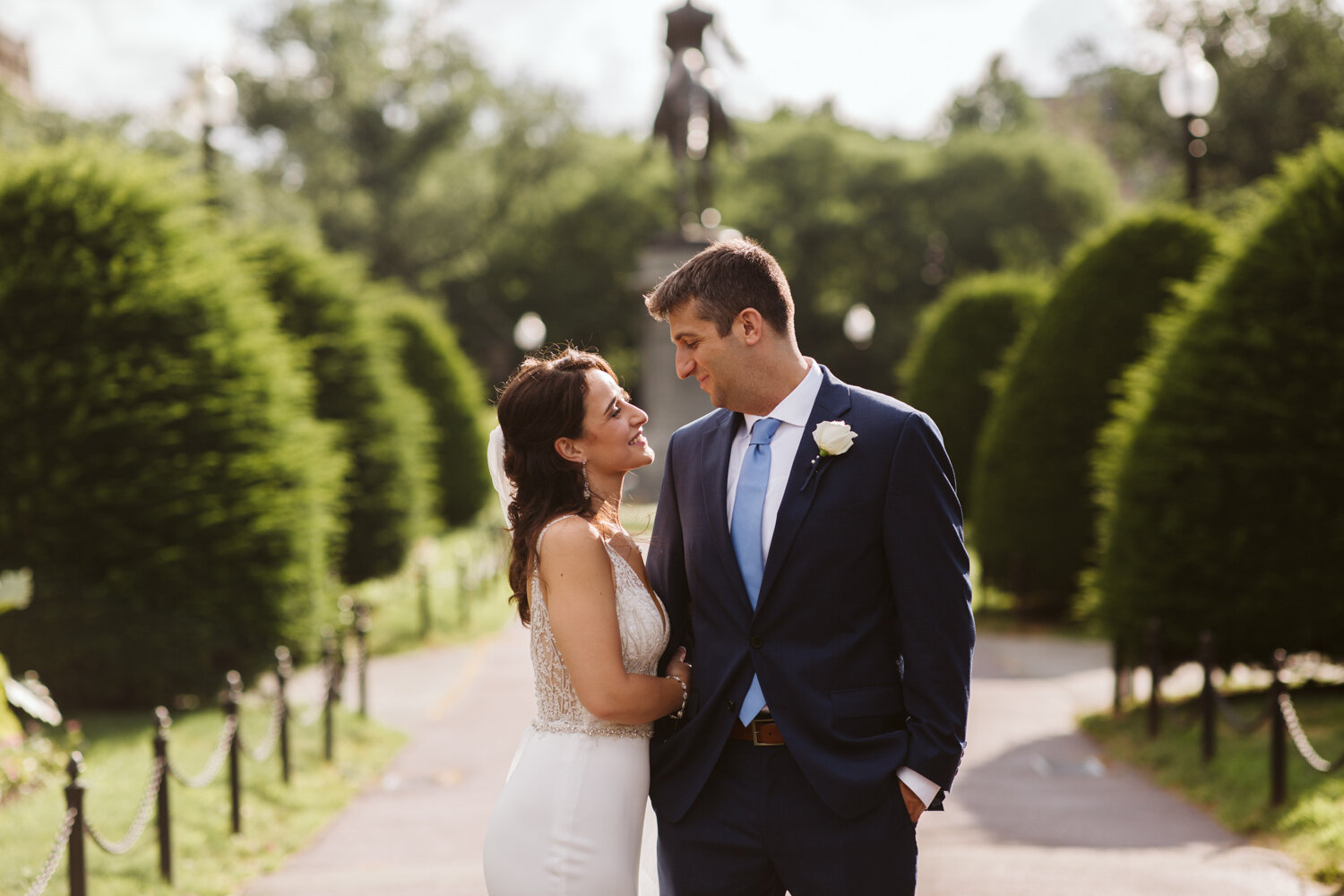 Boston Wedding Ceremony at St. Cecilia — candid wedding moment