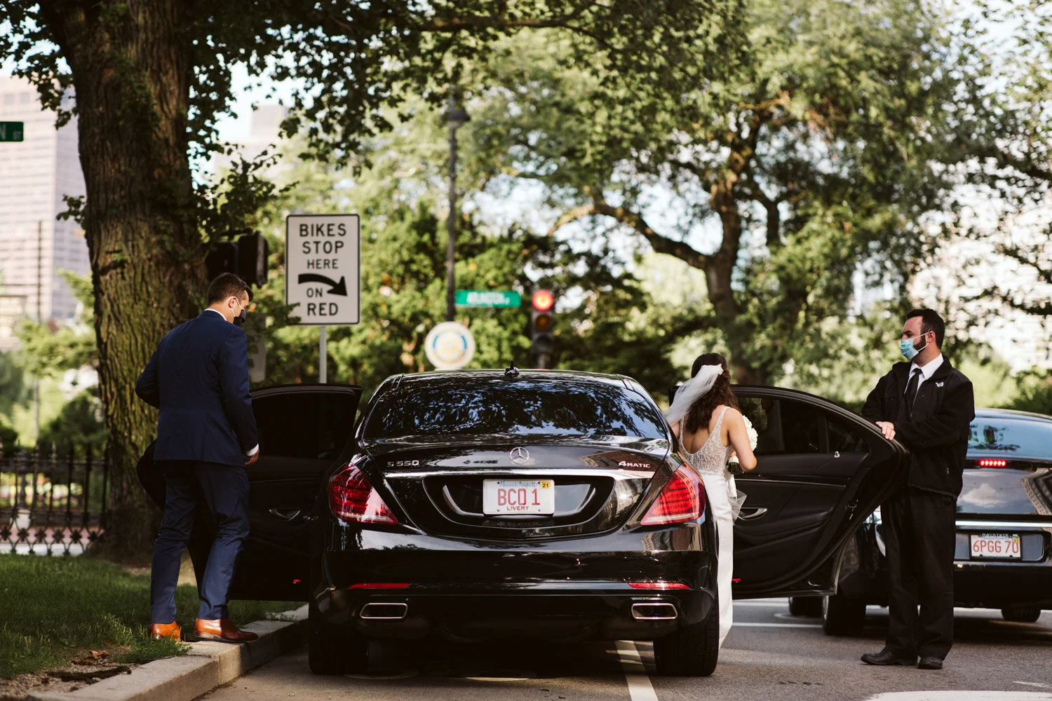 Boston Wedding Ceremony at St. Cecilia — candid wedding moment