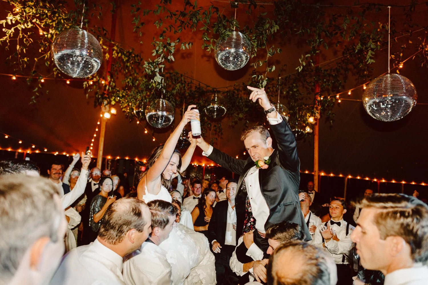 Candid wedding moment in Boston, MA