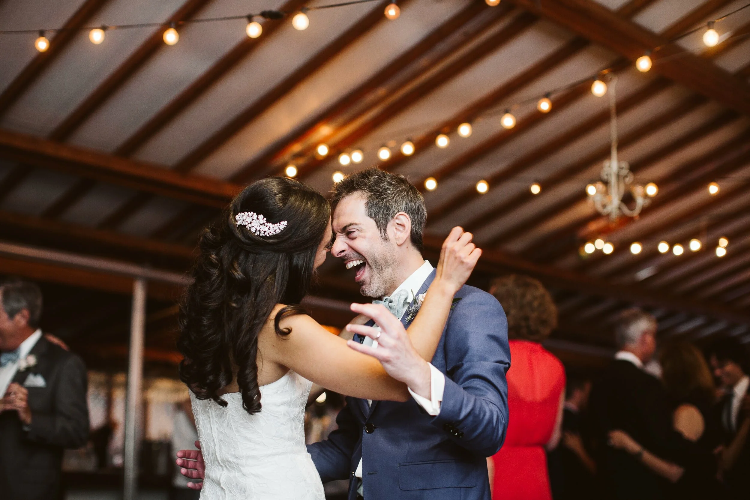 Castle Manor Inn — candid wedding moment