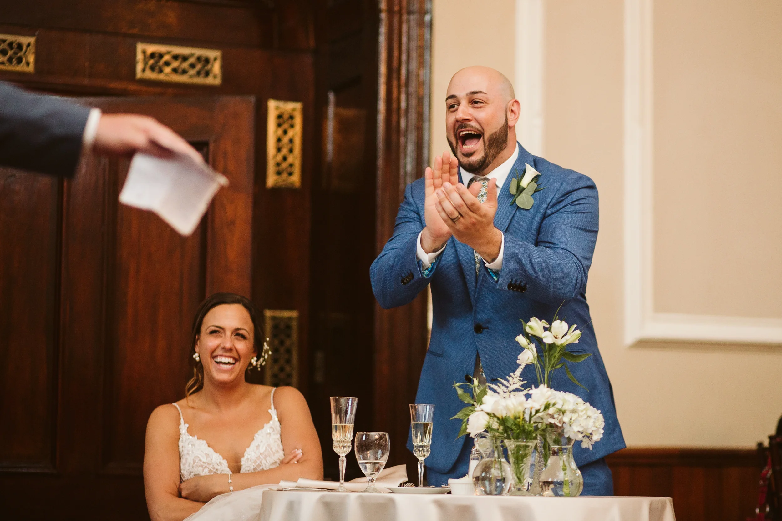 Colonial Hall Wedding — candid wedding moment