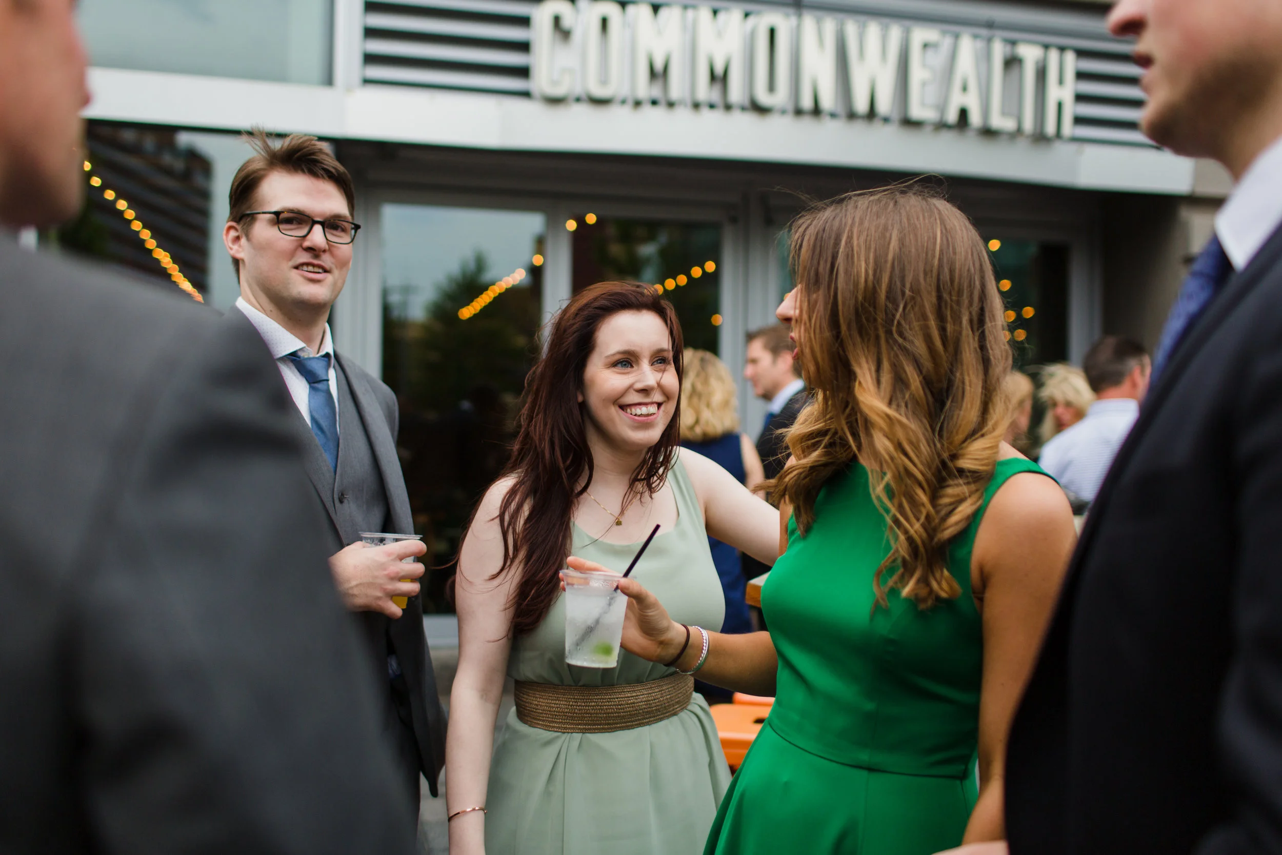 Commonwealth Restaurant Wedding Cambridge MA — candid wedding moment