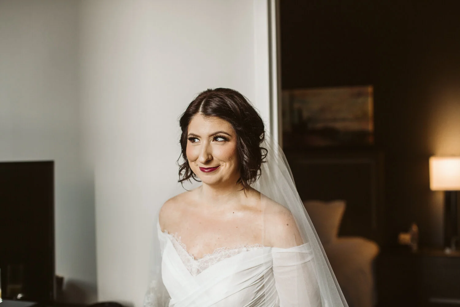 Corto Restaurant Wedding Jersey City — candid wedding moment