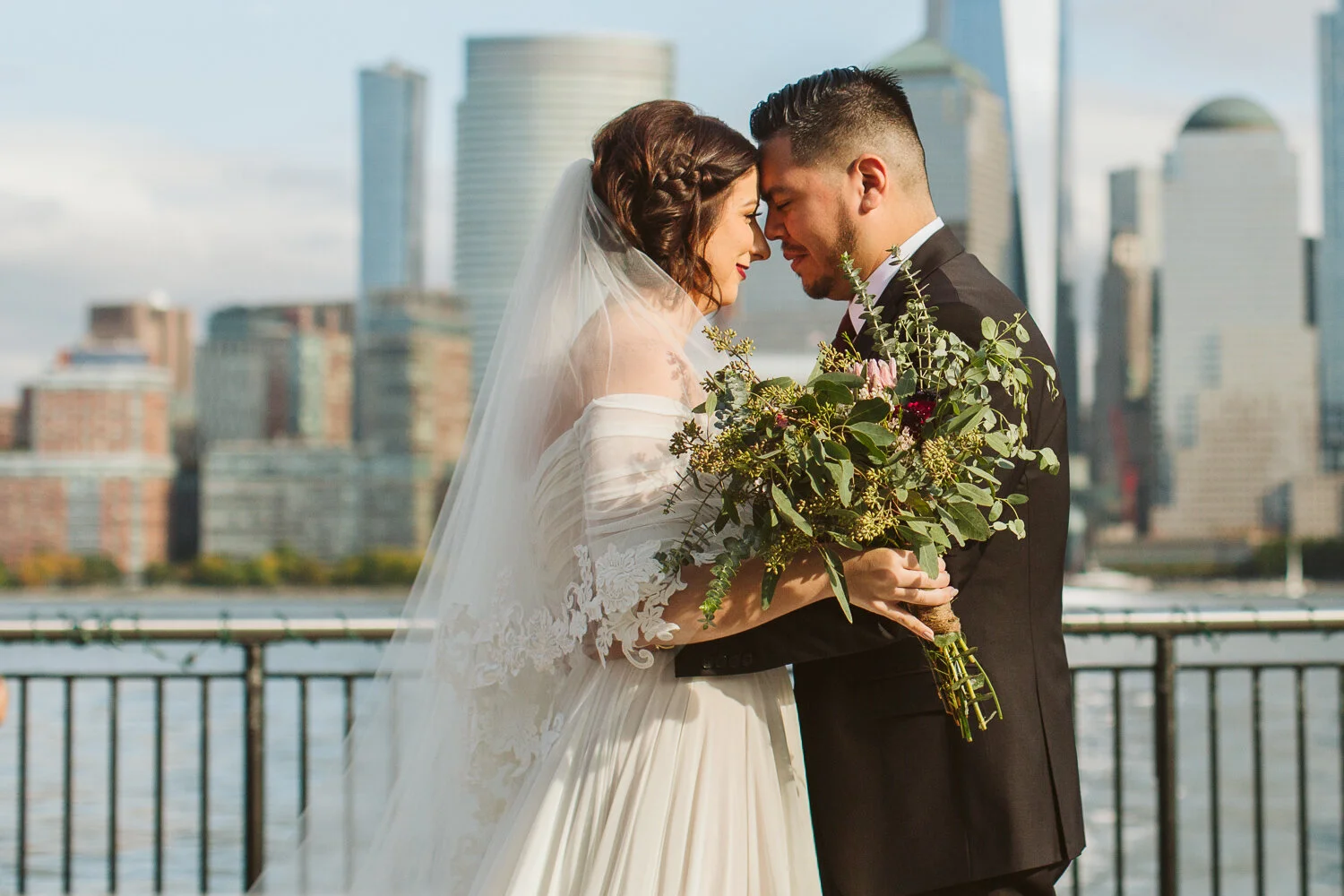 Corto Restaurant Wedding Jersey City — candid wedding moment