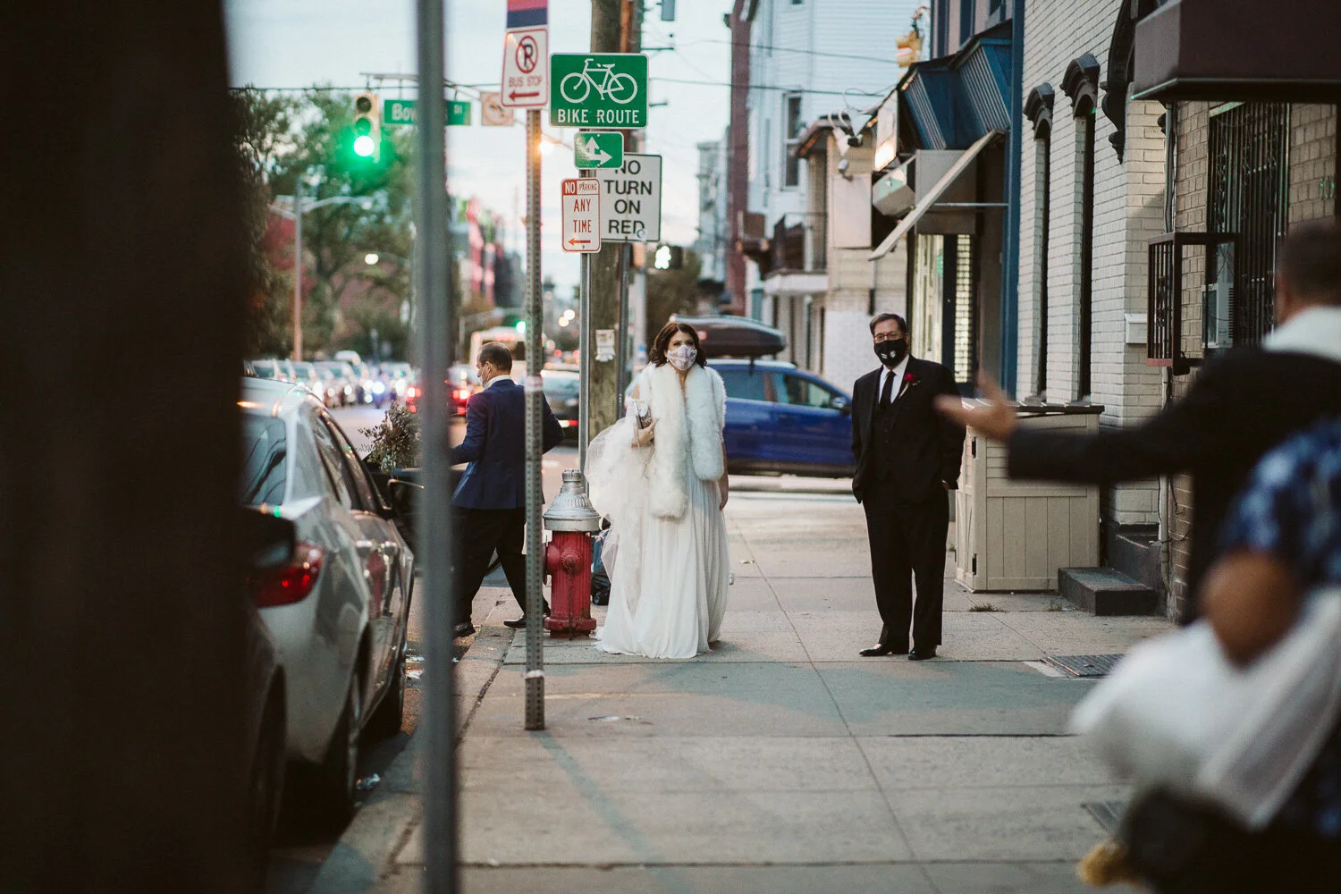 Corto Restaurant Wedding Jersey City — candid wedding moment