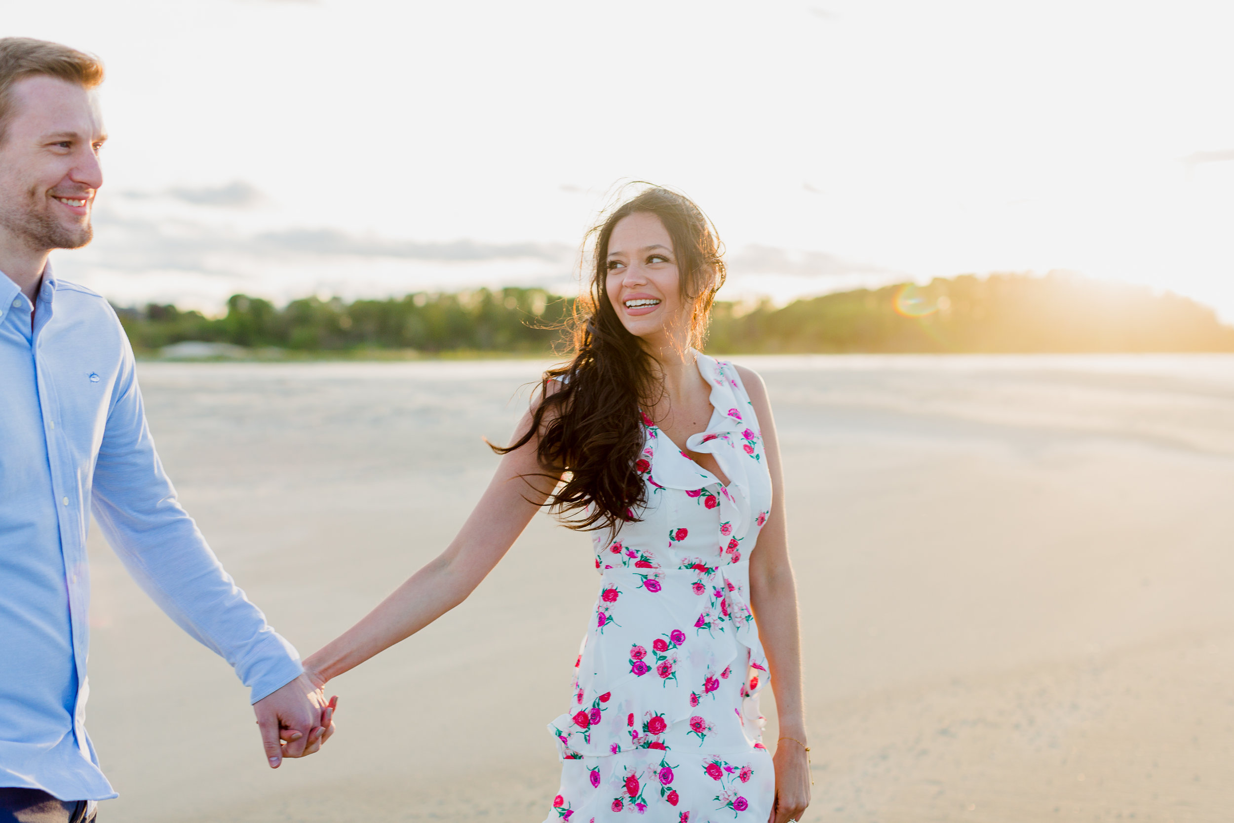 Crane Estate Engagement Photos 10 Crane Estate Engagement — candid wedding moment