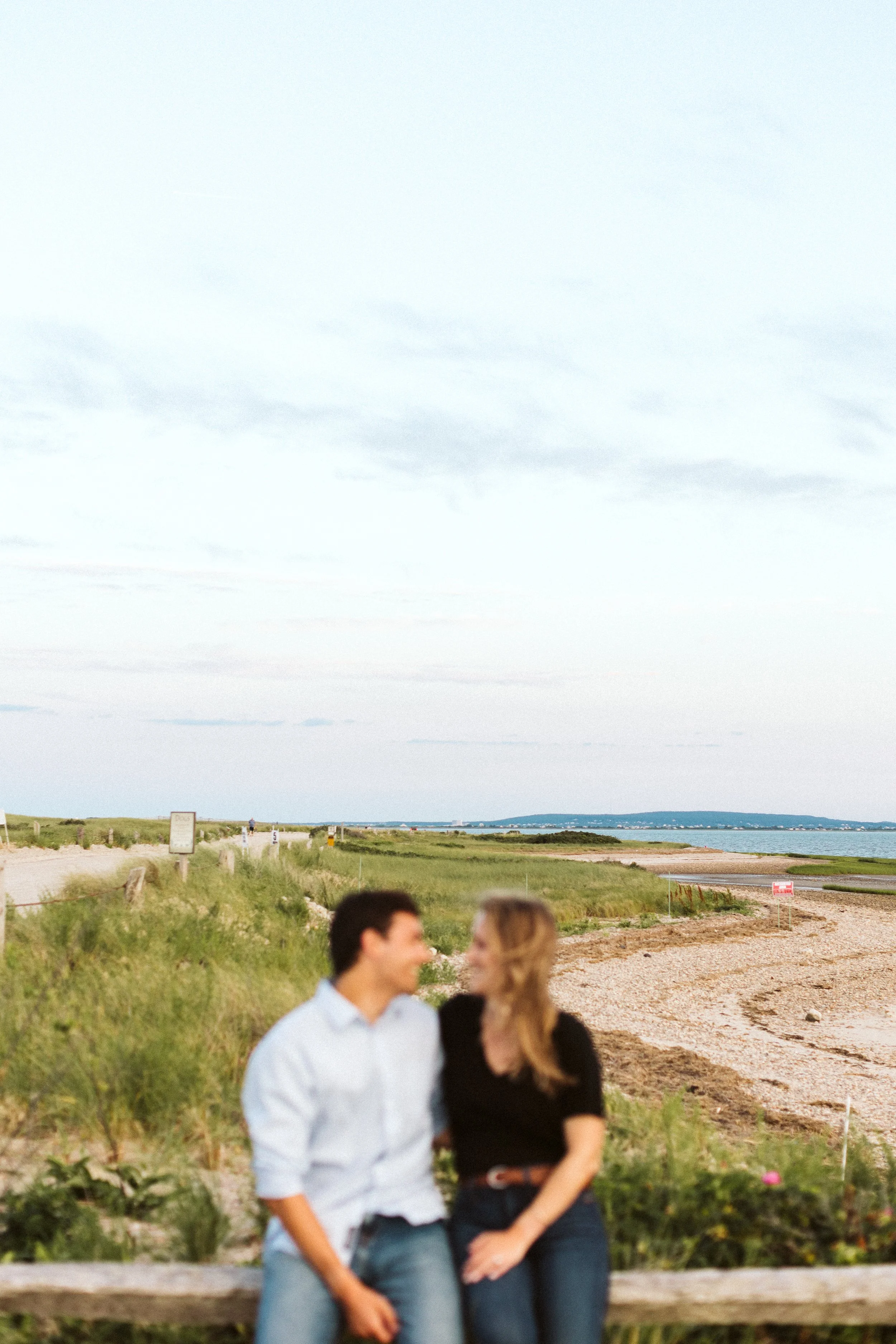 Playful Duxbury Beach Engagement — wedding photography by Mark Davidson