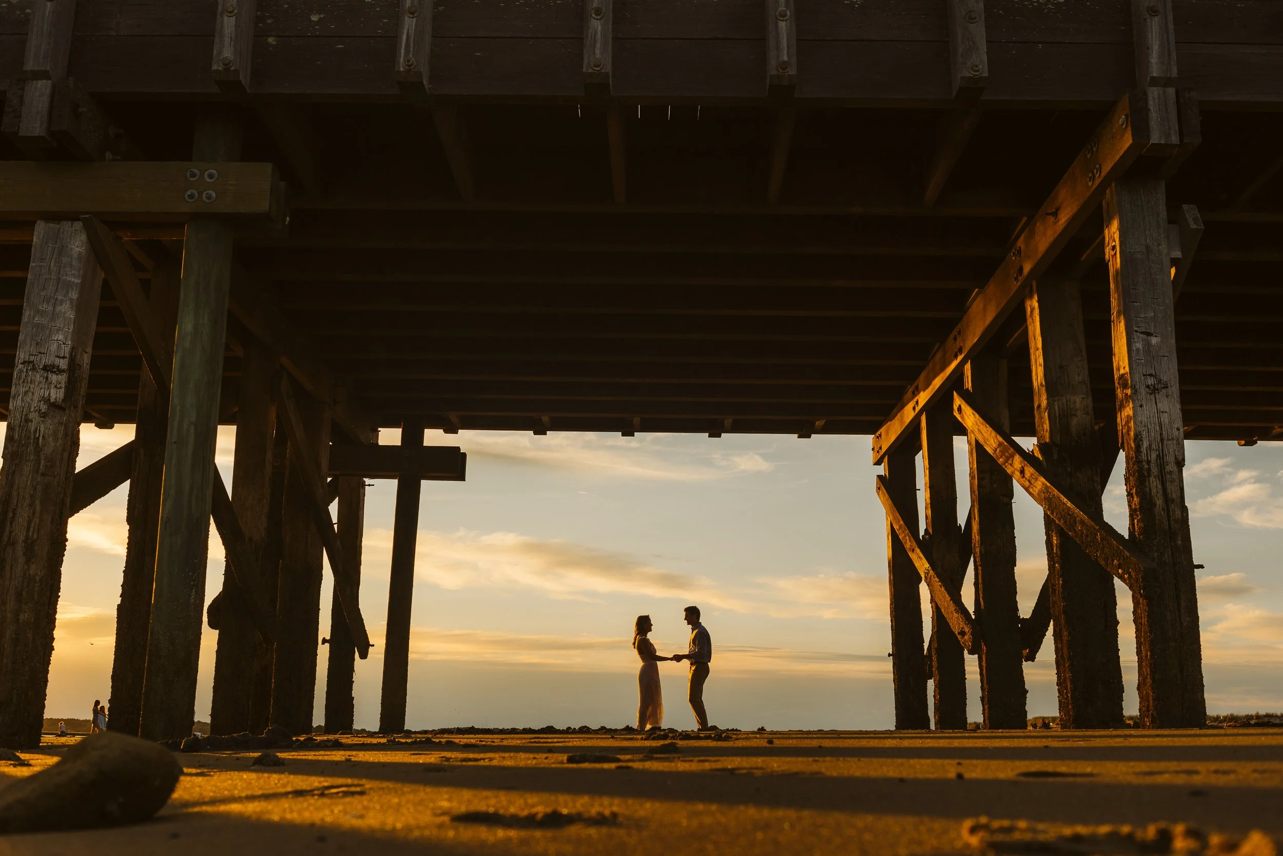 Playful Duxbury Beach Engagement — documentary wedding photography