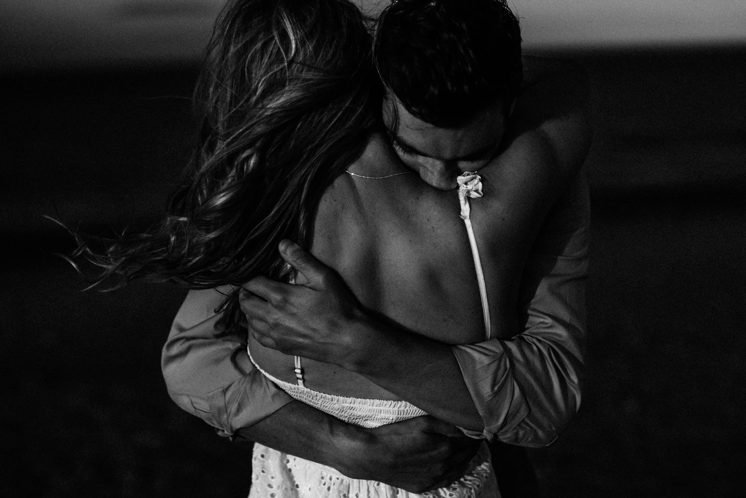 Playful Duxbury Beach Engagement — wedding photography by Mark Davidson