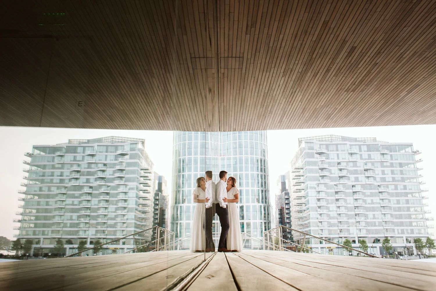 Engagement Photos in The Seaport, Boston MA — documentary wedding photograph