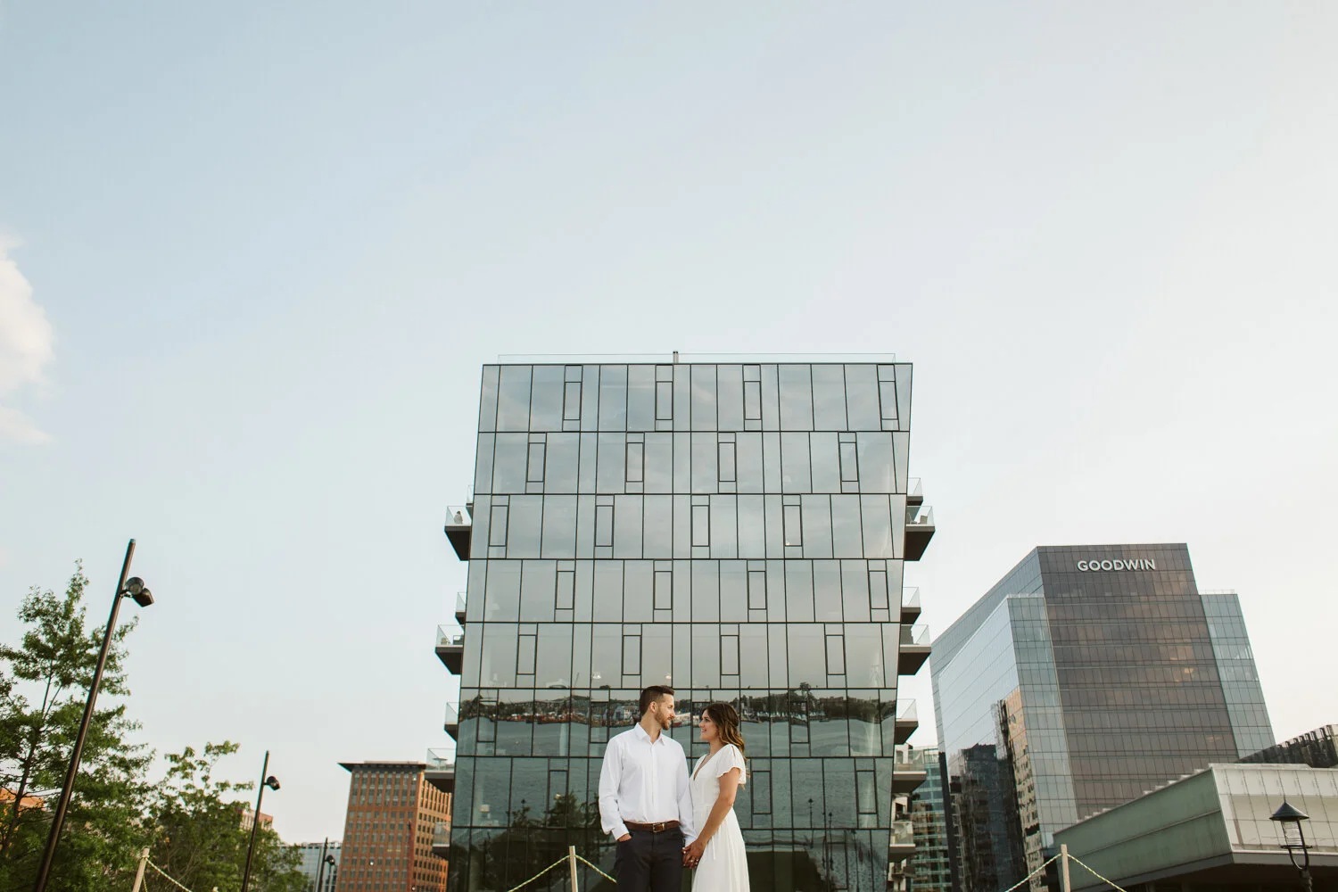 Engagement Photos in The Seaport, Boston MA — wedding day photograph