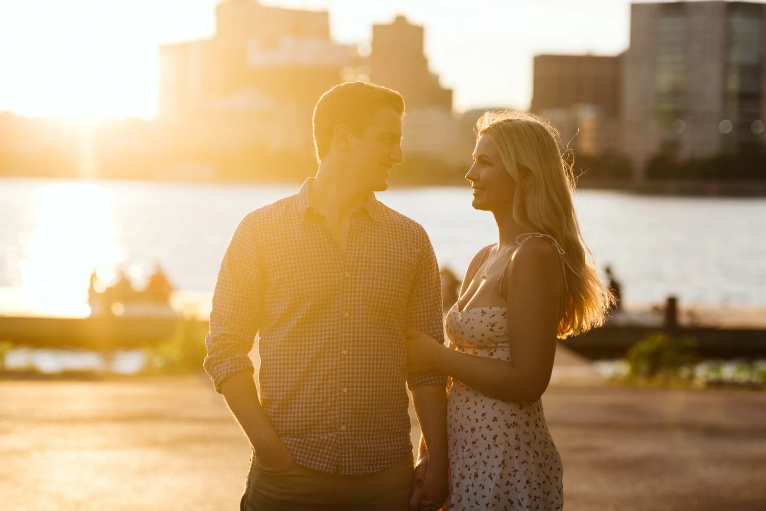 Engagement Photos on The Esplanade — documentary wedding photograph