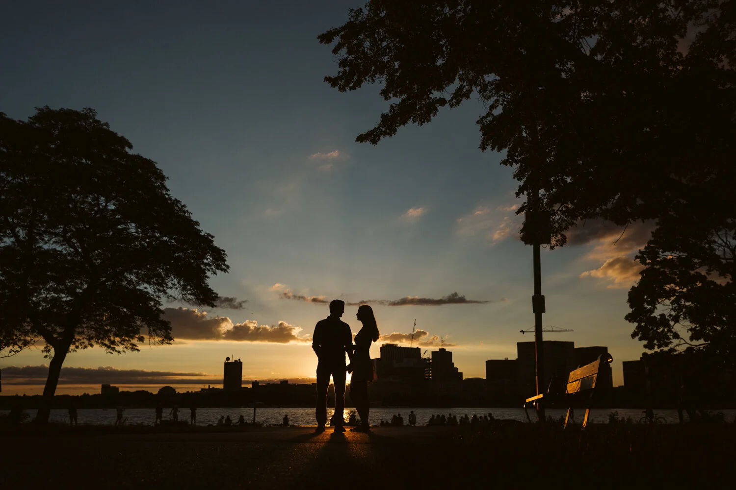 Engagement Photos on The Esplanade — wedding photography by Mark Davidson