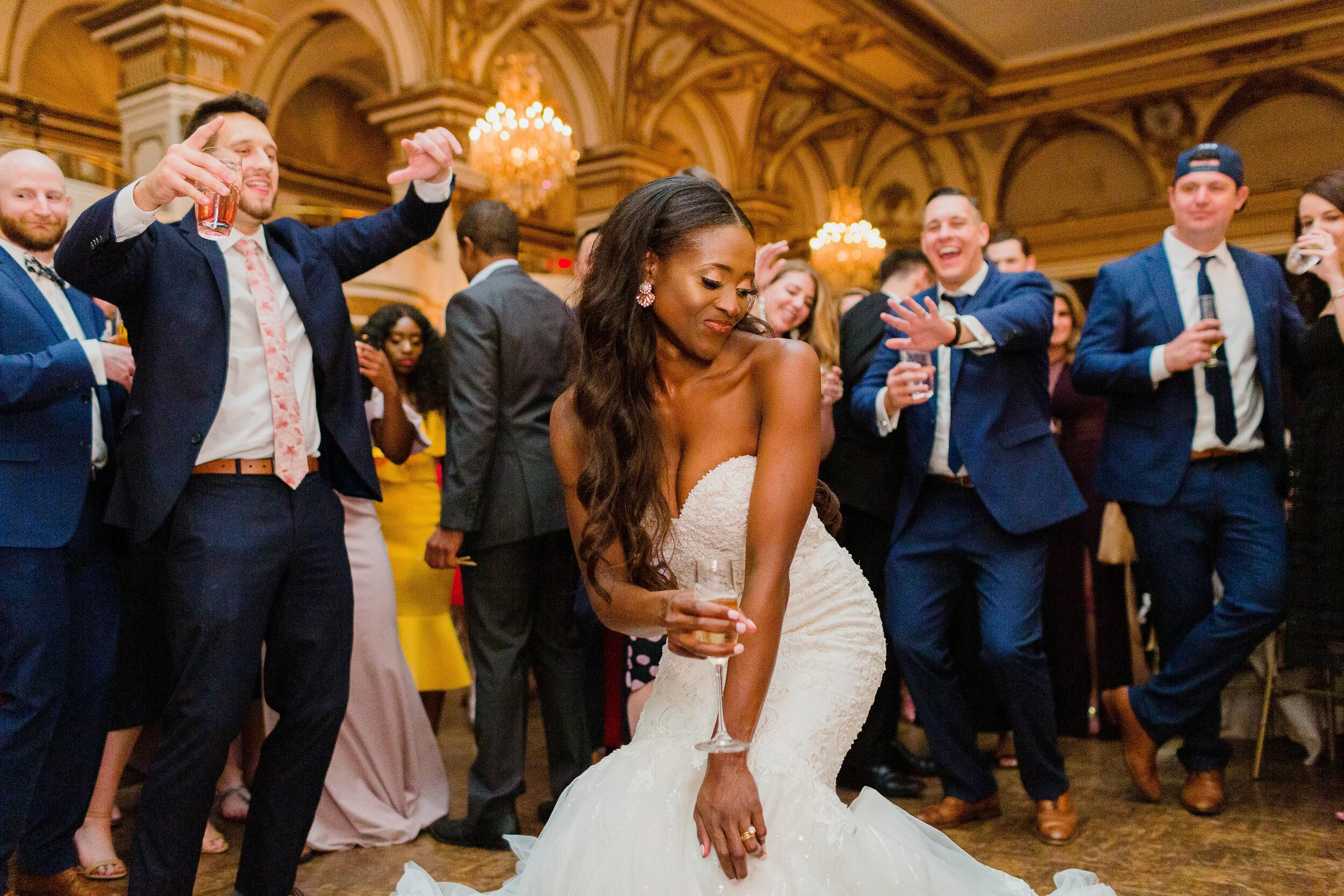 Fairmont Copley Plaza Grand Ballroom Wedding — wedding photography by Mark Davidson
