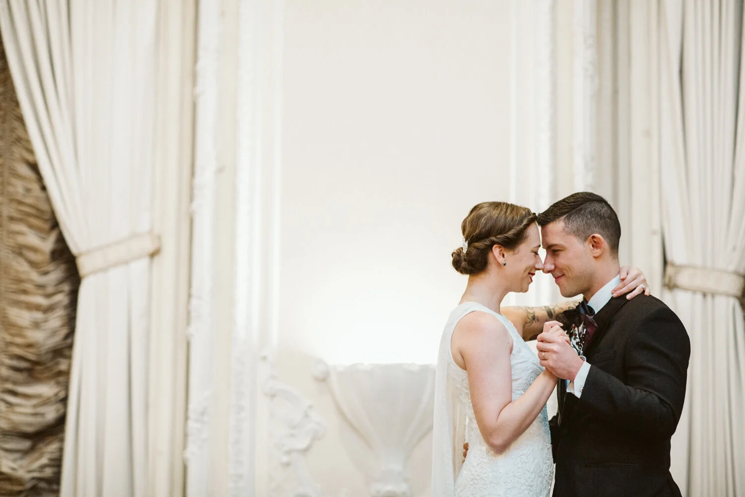 Fairmont Copley Plaza Minimony — candid wedding moment