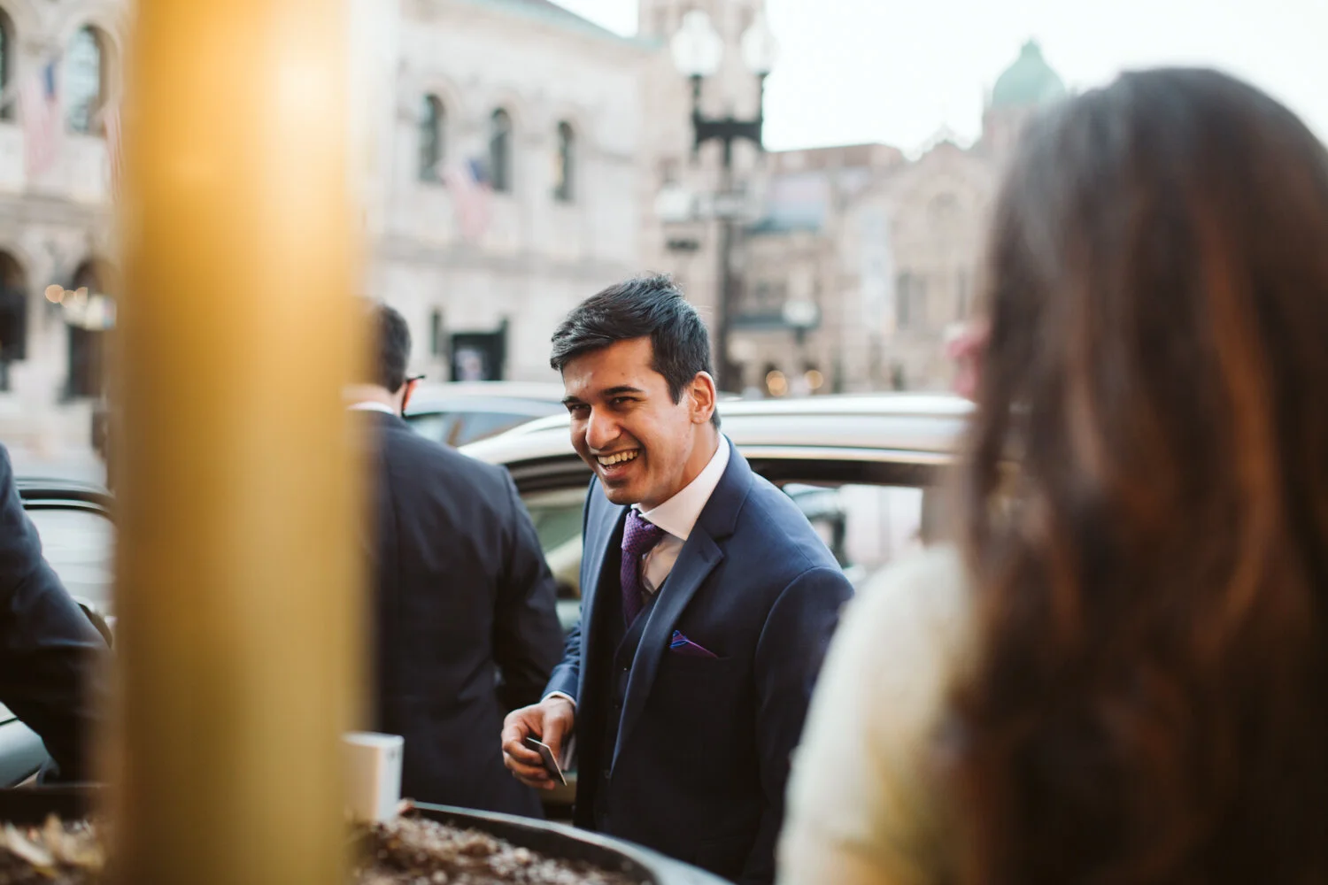 Fairmont Copley Plaza Small Boston Wedding — candid wedding moment