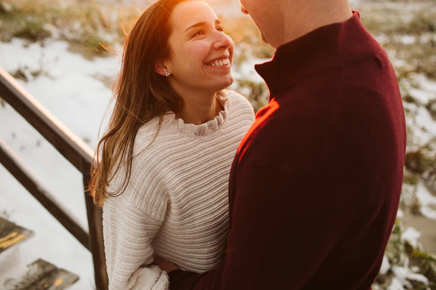Fall Engagement Photos at Crane Beach, Ipswich MA — wedding photography by Mark Davidson